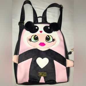 Betsey Johnson Mini Backpack Unique Panda Girl